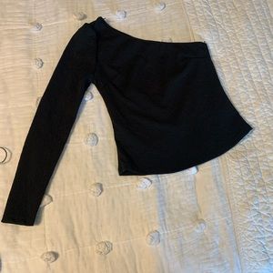 One sleeve black shirt